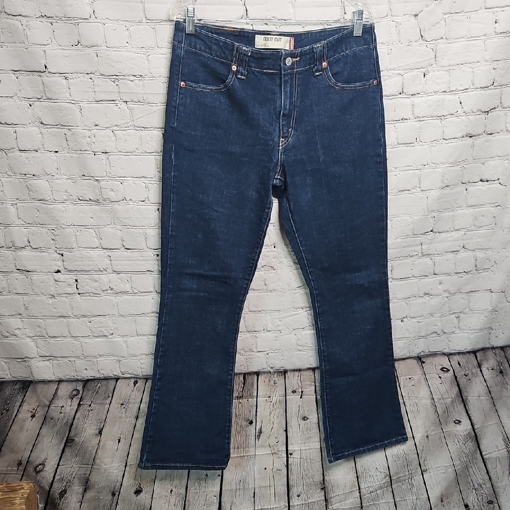 Levi's 525 Women's Dark Wash Bootcut Jeans Size 12M EUC - Picture 2 of 7